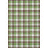 8' X 10' Brown Ivory And Green Plaid Washable Area Rug With UV Protection