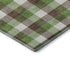 8' X 10' Brown Ivory And Green Plaid Washable Area Rug With UV Protection