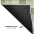 5' X 8' Emerald Beige And Ivory Plaid Washable Area Rug With UV Protection