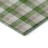 5' X 8' Emerald Beige And Ivory Plaid Washable Area Rug With UV Protection