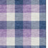 5' X 8' Navy Blue Ivory And Purple Plaid Washable Area Rug With UV Protection