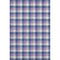 8' X 10' Navy Blue Ivory And Purple Plaid Washable Area Rug With UV Protection