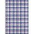 8' X 10' Navy Blue Ivory And Purple Plaid Washable Area Rug With UV Protection