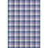 8' X 10' Navy Blue Ivory And Purple Plaid Washable Area Rug With UV Protection