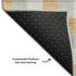 5' X 8' Orange Ivory And Gray Plaid Washable Area Rug With UV Protection