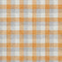 8' X 10' Orange Ivory And Gray Plaid Washable Area Rug With UV Protection