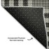 5' X 8' Black Ivory And Gold Plaid Washable Area Rug With UV Protection