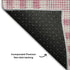 5' X 8' Blush Ivory And Gray Plaid Washable Area Rug With UV Protection