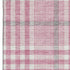 5' X 8' Blush Ivory And Gray Plaid Washable Area Rug With UV Protection