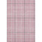 8' X 10' Blush Ivory And Gray Plaid Washable Area Rug With UV Protection