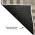 5' X 8' Brown Ivory And Gold Plaid Washable Area Rug With UV Protection