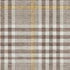 5' X 8' Brown Ivory And Gold Plaid Washable Area Rug With UV Protection