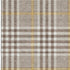5' X 8' Brown Ivory And Gold Plaid Washable Area Rug With UV Protection