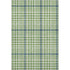 8' X 10' Green Ivory And Blue Plaid Washable Area Rug With UV Protection