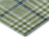 8' X 10' Green Ivory And Blue Plaid Washable Area Rug With UV Protection