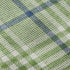 8' X 10' Green Ivory And Blue Plaid Washable Area Rug With UV Protection