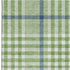 8' X 10' Green Ivory And Blue Plaid Washable Area Rug With UV Protection