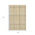 5' X 8' Gold Ivory And Gray Plaid Washable Area Rug With UV Protection