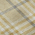 5' X 8' Gold Ivory And Gray Plaid Washable Area Rug With UV Protection