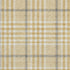 5' X 8' Gold Ivory And Gray Plaid Washable Area Rug With UV Protection