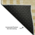 9' X 12' Gold Ivory And Gray Plaid Washable Area Rug With UV Protection