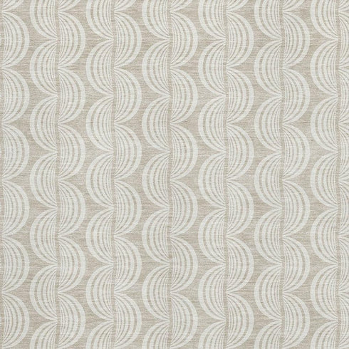 8' X 10' Beige And Ivory Ogee Washable Area Rug With UV Protection