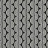 5' X 8' Black And Ivory Ogee Washable Area Rug With UV Protection