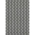 9' X 12' Black And Ivory Ogee Washable Area Rug With UV Protection