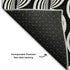 9' X 12' Black And Ivory Ogee Washable Area Rug With UV Protection