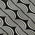 9' X 12' Black And Ivory Ogee Washable Area Rug With UV Protection