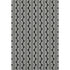 9' X 12' Black And Ivory Ogee Washable Area Rug With UV Protection