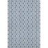 5' X 8' Denim Blue Ivory And Gray Ogee Washable Area Rug With UV Protection