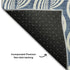 5' X 8' Denim Blue Ivory And Gray Ogee Washable Area Rug With UV Protection