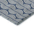 5' X 8' Denim Blue Ivory And Gray Ogee Washable Area Rug With UV Protection