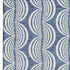 5' X 8' Denim Blue Ivory And Gray Ogee Washable Area Rug With UV Protection