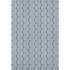 5' X 8' Denim Blue Ivory And Gray Ogee Washable Area Rug With UV Protection