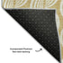 5' X 8' Gold And Ivory Ogee Washable Area Rug With UV Protection