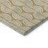5' X 8' Gold And Ivory Ogee Washable Area Rug With UV Protection