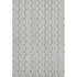 8' X 10' Gray And Ivory Ogee Washable Area Rug With UV Protection