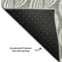 8' X 10' Gray And Ivory Ogee Washable Area Rug With UV Protection