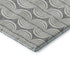 8' X 10' Gray And Ivory Ogee Washable Area Rug With UV Protection
