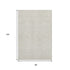 8' X 10' Beige And Ivory Geometric Washable Area Rug With UV Protection