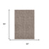 5' X 8' Brown And Beige Geometric Washable Area Rug With UV Protection