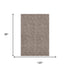 8' X 10' Brown And Beige Geometric Washable Area Rug With UV Protection