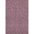 5' X 8' Eggplant And Ivory Geometric Washable Area Rug With UV Protection