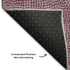 5' X 8' Eggplant And Ivory Geometric Washable Area Rug With UV Protection