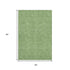 5' X 8' Green And Ivory Geometric Washable Area Rug With UV Protection