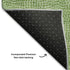 5' X 8' Green And Ivory Geometric Washable Area Rug With UV Protection