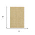 5' X 8' Gold And Ivory Geometric Washable Area Rug With UV Protection