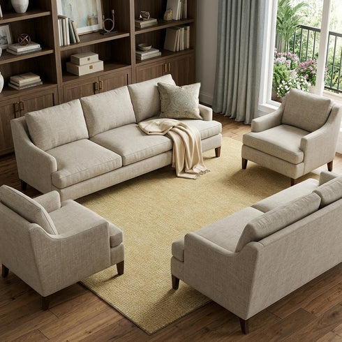 9' X 12' Gold And Ivory Geometric Washable Area Rug With UV Protection